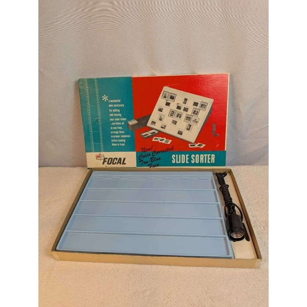 Focal SLIDE SORTER Color Corrected Tru-Blue Face Kmart Vintage Accessory